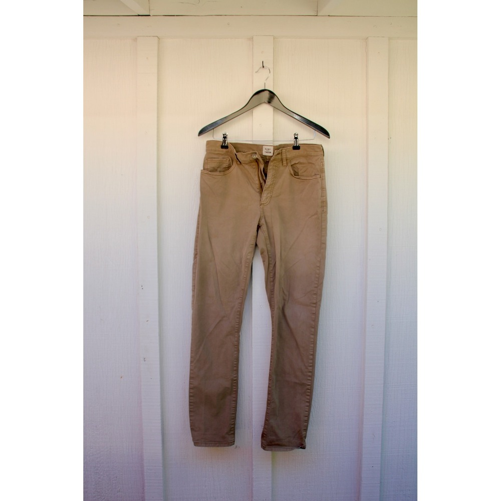Flint and Tinder 365 Field Pants Mens 32x32 Slim Fit Tan Khaki Chino Trousers